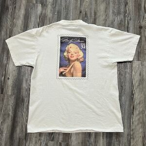 Vintage 1995 Marilyn Monroe Stamp Tee USA Single Stitch L